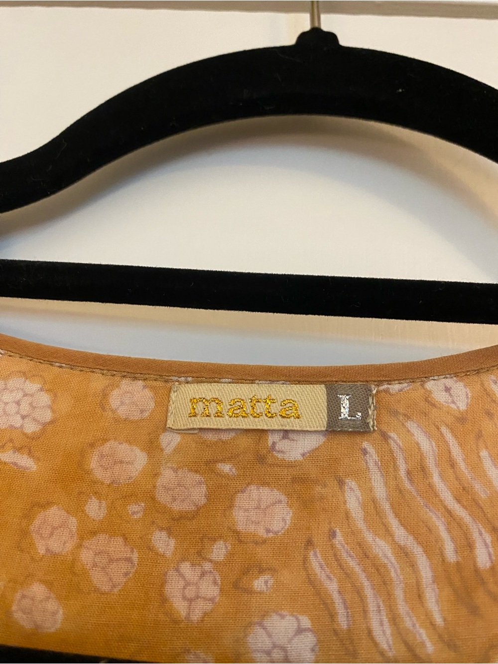 Matta Mustard and White Printed Maxi Dress - Picture 4 of 5
